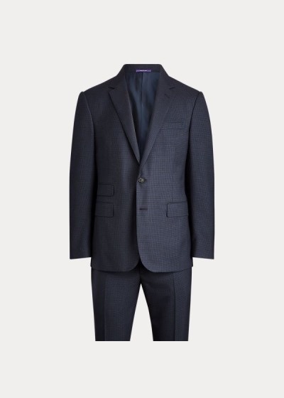 Men's Ralph Lauren Gregory Houndstooth Wool Suits | 987031ZEK